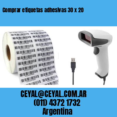 Comprar etiquetas adhesivas 30 x 20