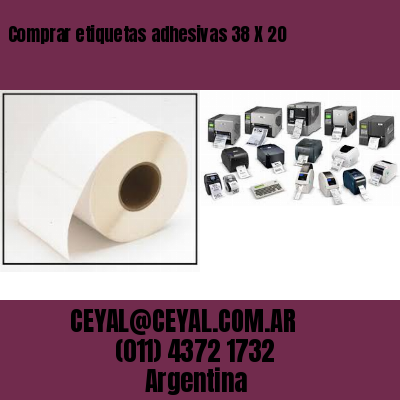 Comprar etiquetas adhesivas 38 X 20