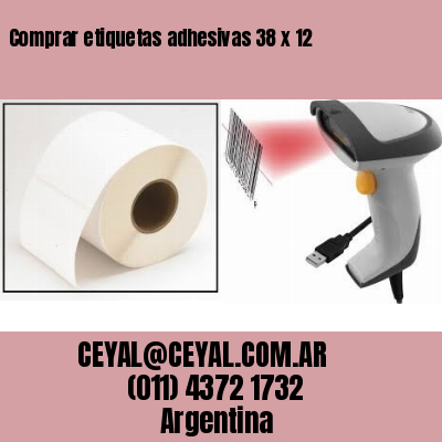 Comprar etiquetas adhesivas 38 x 12