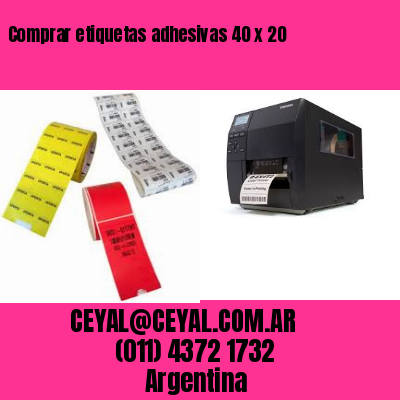 Comprar etiquetas adhesivas 40 x 20