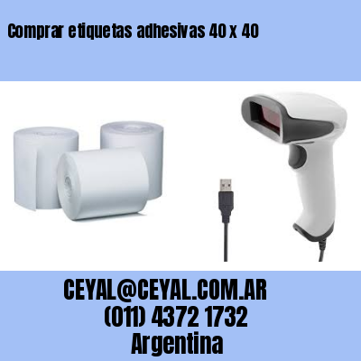 Comprar etiquetas adhesivas 40 x 40
