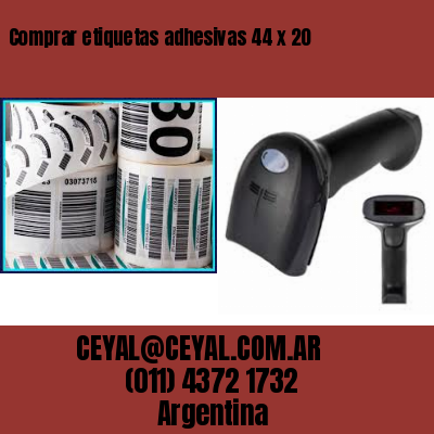 Comprar etiquetas adhesivas 44 x 20