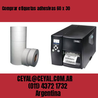 Comprar etiquetas adhesivas 60 x 30