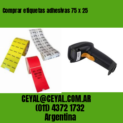 Comprar etiquetas adhesivas 75 x 25