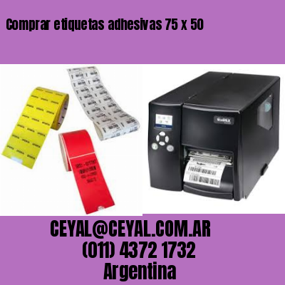 Comprar etiquetas adhesivas 75 x 50
