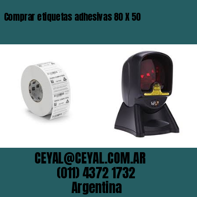 Comprar etiquetas adhesivas 80 X 50
