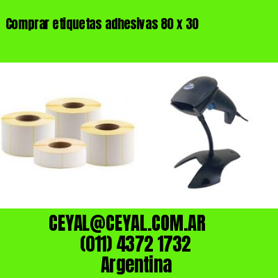 Comprar etiquetas adhesivas 80 x 30
