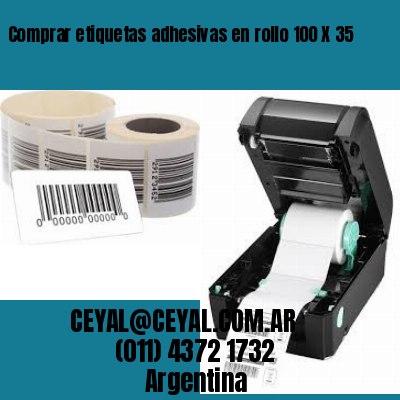Comprar etiquetas adhesivas en rollo 100 X 35