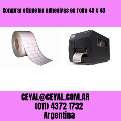 Comprar etiquetas adhesivas en rollo 40 x 40