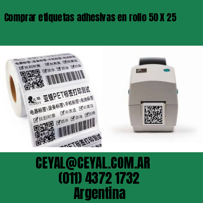Comprar etiquetas adhesivas en rollo 50 X 25