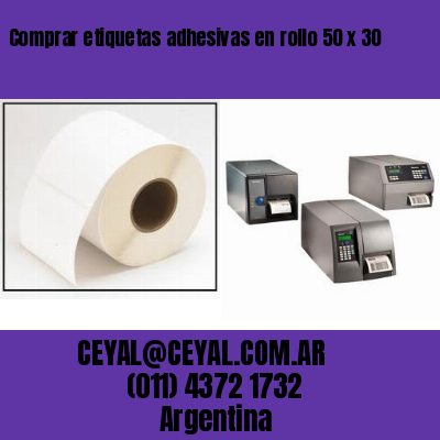 Comprar etiquetas adhesivas en rollo 50 x 30
