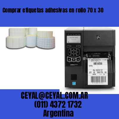 Comprar etiquetas adhesivas en rollo 70 x 30