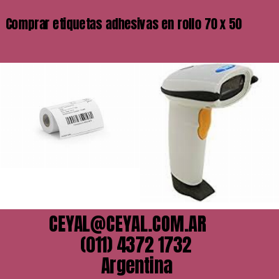Comprar etiquetas adhesivas en rollo 70 x 50