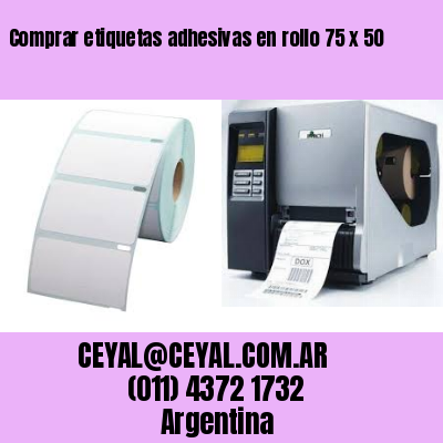 Comprar etiquetas adhesivas en rollo 75 x 50