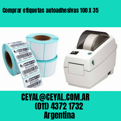 Comprar etiquetas autoadhesivas 100 X 35