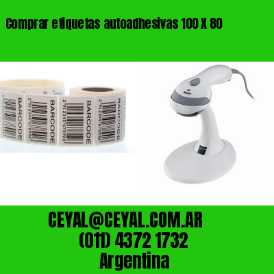 Comprar etiquetas autoadhesivas 100 X 80