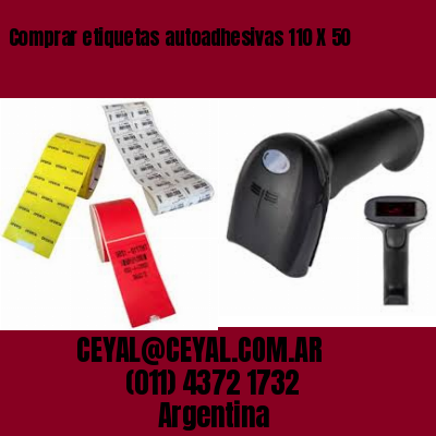 Comprar etiquetas autoadhesivas 110 X 50