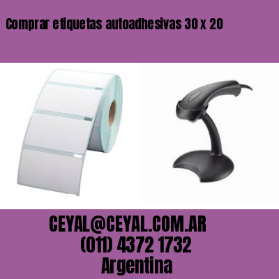Comprar etiquetas autoadhesivas 30 x 20