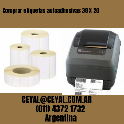 Comprar etiquetas autoadhesivas 38 X 20