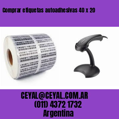 Comprar etiquetas autoadhesivas 40 x 20