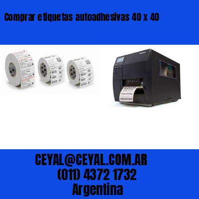 Comprar etiquetas autoadhesivas 40 x 40