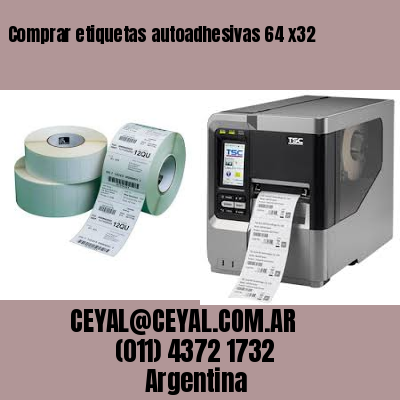 Comprar etiquetas autoadhesivas 64 x32