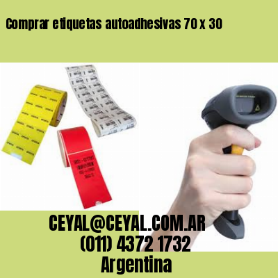 Comprar etiquetas autoadhesivas 70 x 30