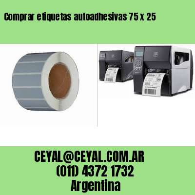 Comprar etiquetas autoadhesivas 75 x 25