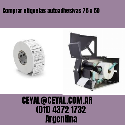 Comprar etiquetas autoadhesivas 75 x 50