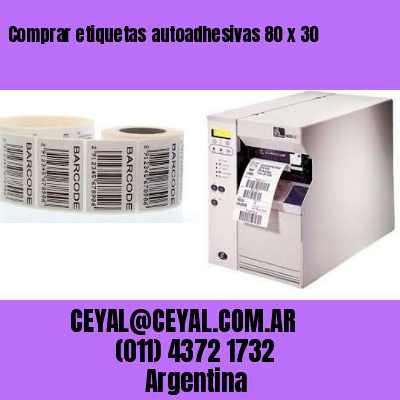 Comprar etiquetas autoadhesivas 80 x 30