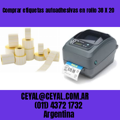 Comprar etiquetas autoadhesivas en rollo 38 X 20