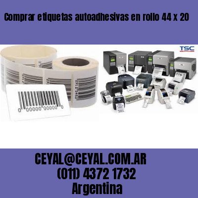 Comprar etiquetas autoadhesivas en rollo 44 x 20
