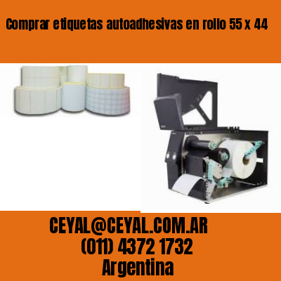 Comprar etiquetas autoadhesivas en rollo 55 x 44