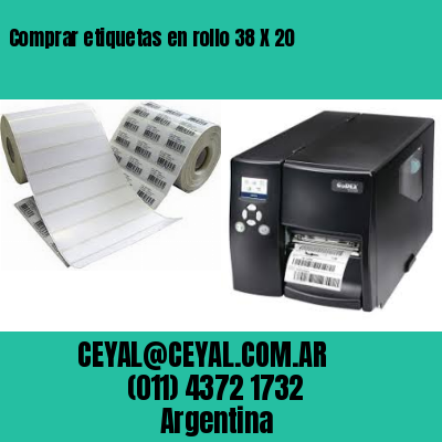 Comprar etiquetas en rollo 38 X 20