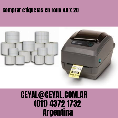 Comprar etiquetas en rollo 40 x 20