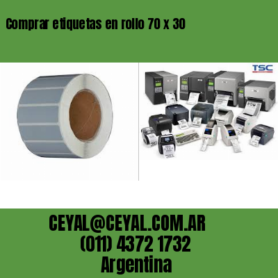 Comprar etiquetas en rollo 70 x 30