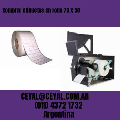Comprar etiquetas en rollo 70 x 50