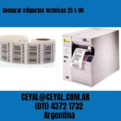 Comprar etiquetas termicas 25 x 80