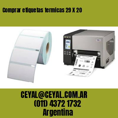 Comprar etiquetas termicas 29 X 20