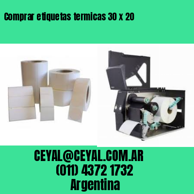 Comprar etiquetas termicas 30 x 20