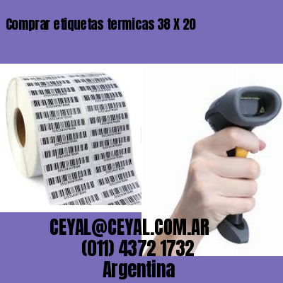 Comprar etiquetas termicas 38 X 20