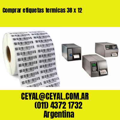 Comprar etiquetas termicas 38 x 12
