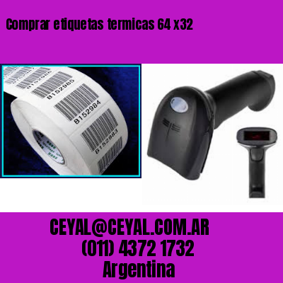 Comprar etiquetas termicas 64 x32