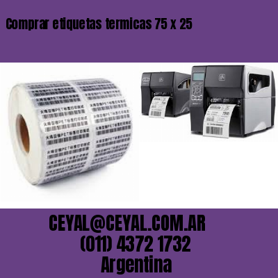 Comprar etiquetas termicas 75 x 25