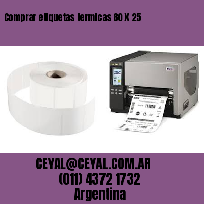 Comprar etiquetas termicas 80 X 25