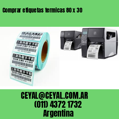 Comprar etiquetas termicas 80 x 30