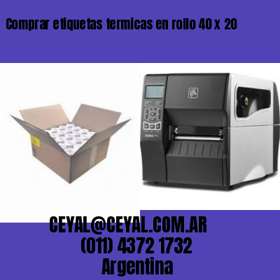 Comprar etiquetas termicas en rollo 40 x 20