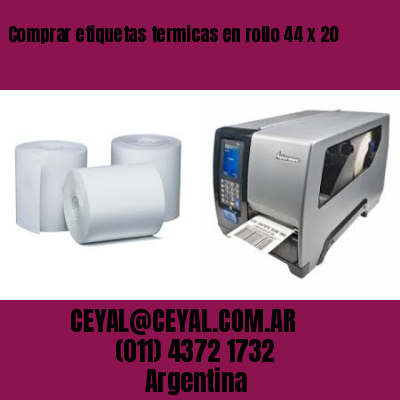 Comprar etiquetas termicas en rollo 44 x 20