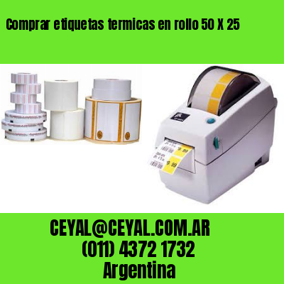 Comprar etiquetas termicas en rollo 50 X 25