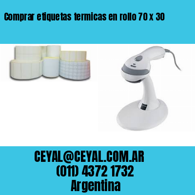 Comprar etiquetas termicas en rollo 70 x 30